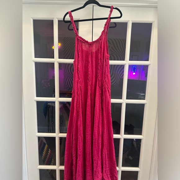 Free People McKinley Maxi Dress in Cha Cha Cherry NWOT - Picture 6 of 7